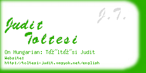 judit toltesi business card